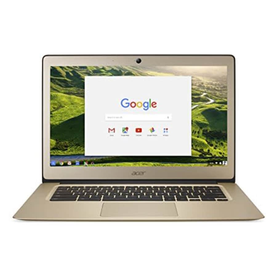 Acer Chromebook 14, Aluminum, 14-inch Full HD, Intel Celeron N3160, 4GB LPDDR3, 32GB, Chrome, Gold, for $240