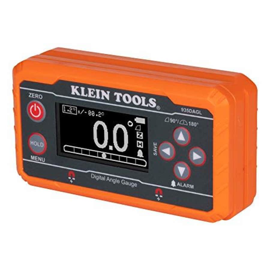 Klein Tools Digital Level Angle Finder with Programmable Angles, Measures 0 - 90 and 0 - 180 Degree or Dual for $60