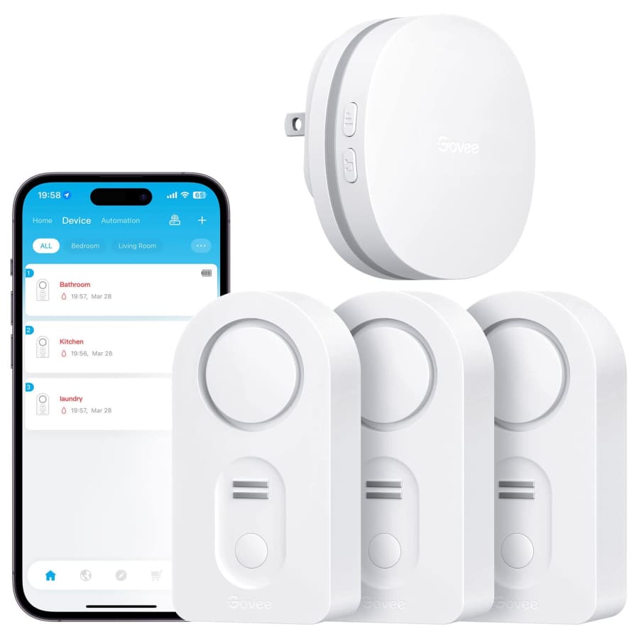 Govee WiFi Water Sensor 3-Pack: $37 Govee WiFi Water Sensor 3-Pack: $37