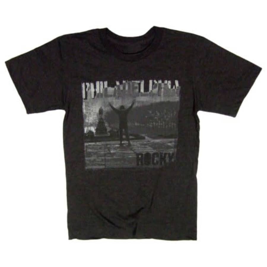 American Classics Men's Rocky If He Dies He Dies T-Shirt,Athletic Grey,Medium for $17