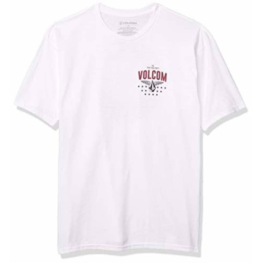 Volcom Men's Pro Party Short Sleeve T-Shirt, White, Large for $15 Volcom Men's Pro Party Short Sleeve T-Shirt, White, Large for $15