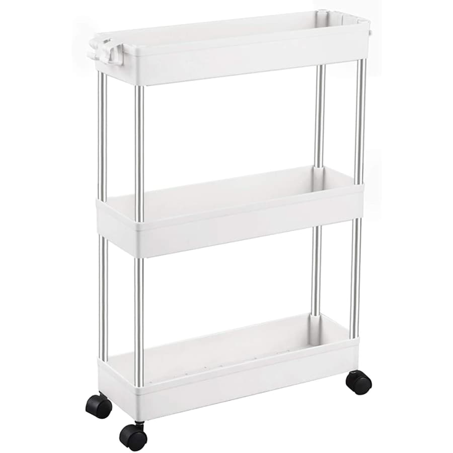 SpaceKeeper 3-Tier Slim Storage Cart for $18
