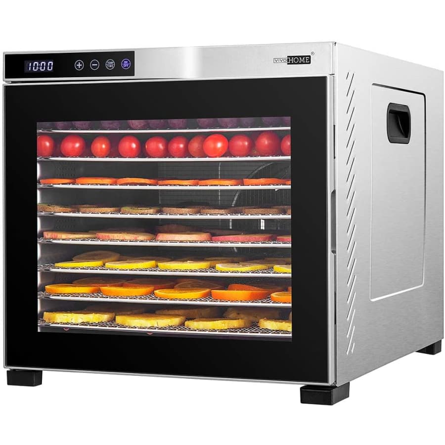 Vivohome 1,000W 10-Tray Stainless Steel Electric Food Dehydrator for $224 Vivohome 1,000W 10-Tray Stainless Steel Electric Food Dehydrator for $224