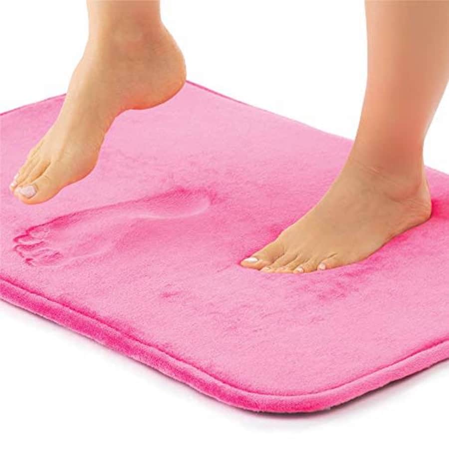 Gorilla Grip Thick Memory Foam Bath Rug, Soft Absorbent Luxury Mats, 30x20 Plush Velvet Topside, for $9 Gorilla Grip Thick Memory Foam Bath Rug, Soft Absorbent Luxury Mats, 30x20 Plush Velvet Topside, for $9