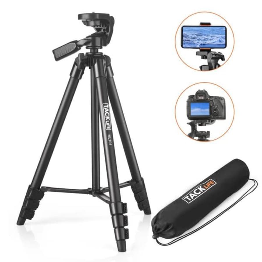 Tacklife 55" Camera Tripod for $14