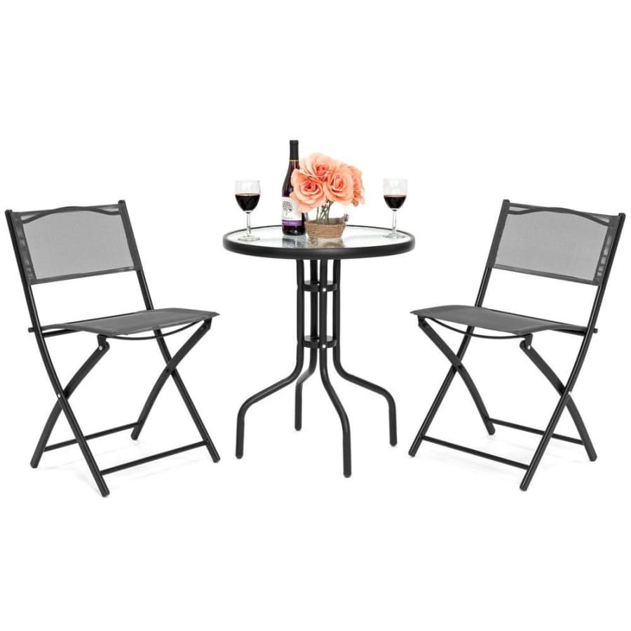 Best Choice Products 3-Piece Outdoor Bistro Set w/ 2 Foldable Chairs for $65 Best Choice Products 3-Piece Outdoor Bistro Set w/ 2 Foldable Chairs for $65