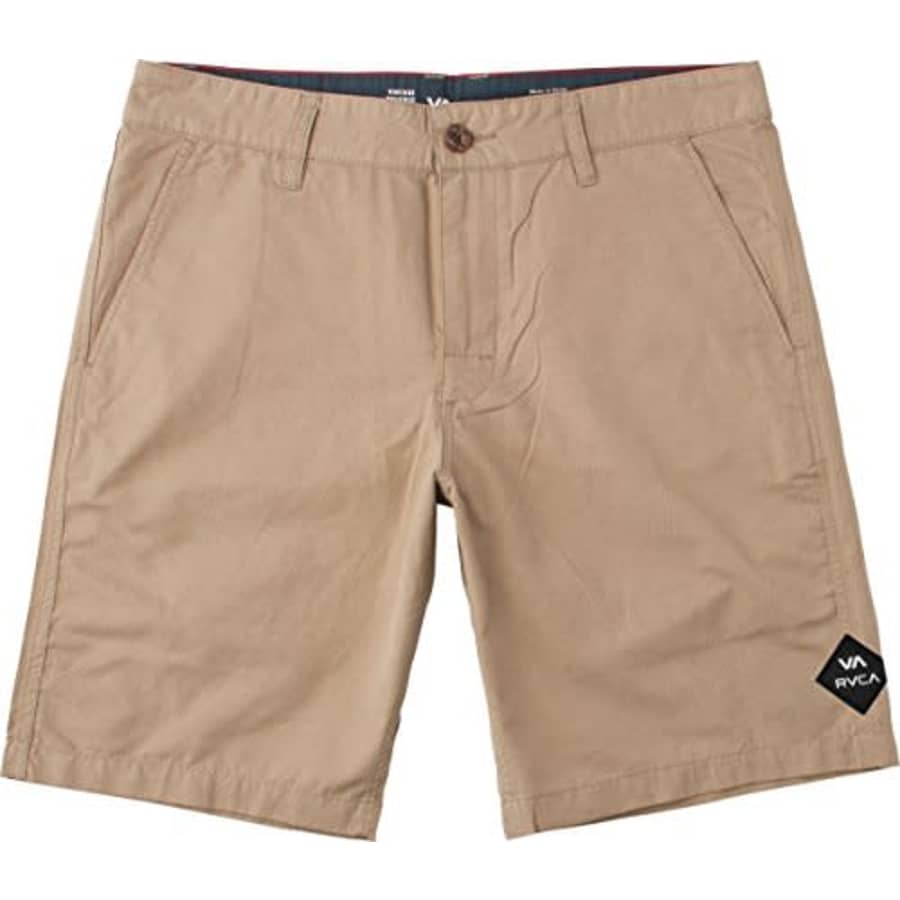 RVCA Boys' Big Week-end Hybrid Short, Dark Khaki, 23 for $35