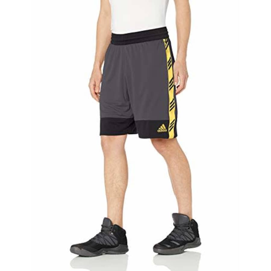 adidas Men's Pro Madness Shorts, Grey, XX-Large for $32