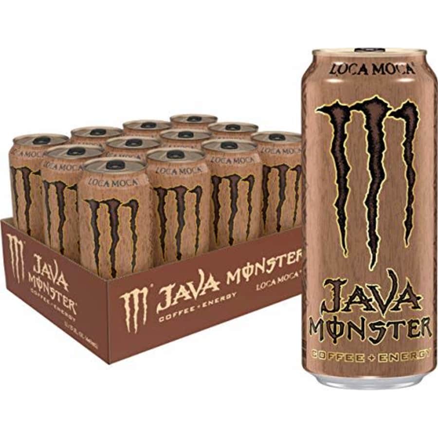 Monster Energy Java Monster Loca Moca, Coffee + Energy Drink, 15 Ounce (Pack of 12) for $29