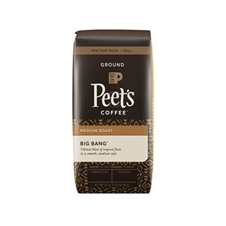 Peet's Coffee Big Bang, Medium Roast Ground Coffee, 20 Ounce Peetnik Pack for $33