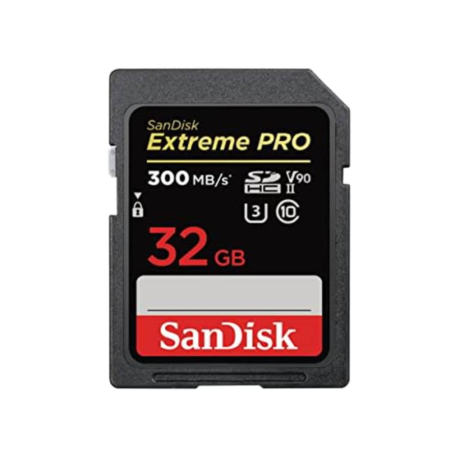 SanDisk Extreme PRO SDSDXDK-032G-GHJIN SD Card, 32 GB, SDHC Class 10, UHS-II V90, Read Up to 300 for $81