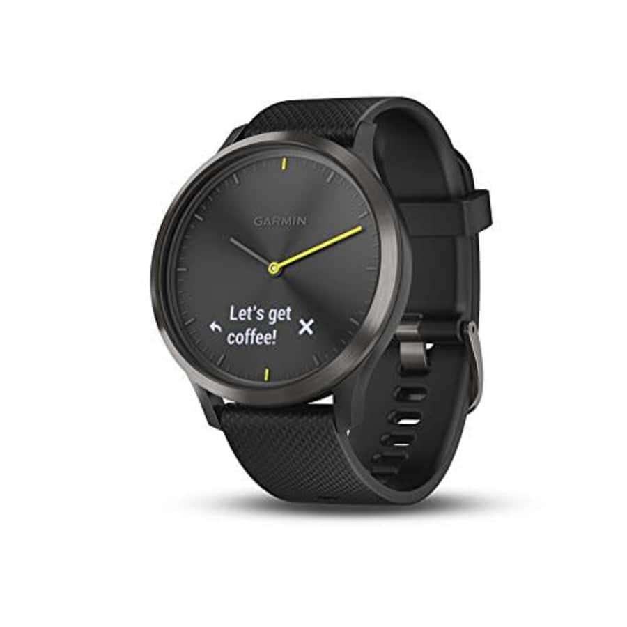 Garmin vvomove HR, Hybrid Smartwatch for Men and Women, Black/Black, Large for $192 Garmin vvomove HR, Hybrid Smartwatch for Men and Women, Black/Black, Large for $192