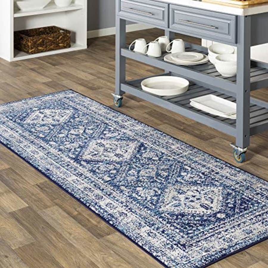 Artistic Weavers Desta Area Rug, 2'7" x 7'3", Navy for $37 Artistic Weavers Desta Area Rug, 2'7" x 7'3", Navy for $37