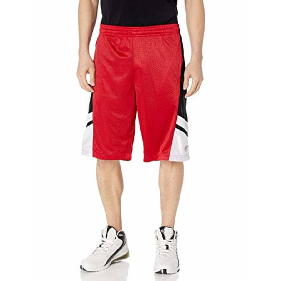 Southpole Men's Big and Tall Basic Basketball Mesh Shorts, Red, 6XB for $14 Southpole Men's Big and Tall Basic Basketball Mesh Shorts, Red, 6XB for $14