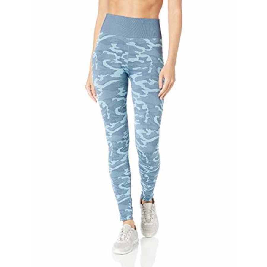 Splendid Women's Studio Activewear Workout Athletic Seamless Legging Bottom, Wave camo, S for $30