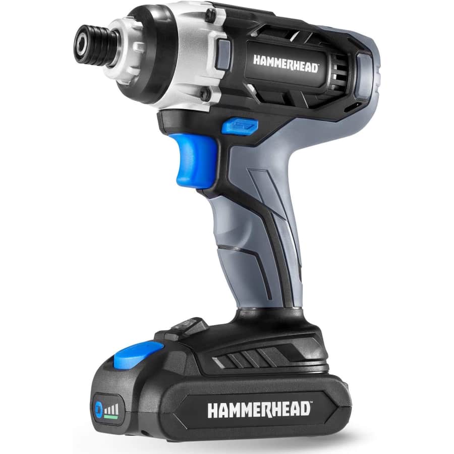 Hammerhead 20V 1/4" Cordless Impact Driver Kit w/ Battery & Charger for $60 Hammerhead 20V 1/4" Cordless Impact Driver Kit w/ Battery & Charger for $60
