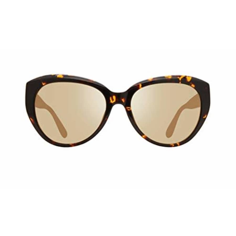 Revo Womens Polarized Sunglasses Rose Cat Eye Frame 55 mm, Tortoise Frame, Champagne for $133