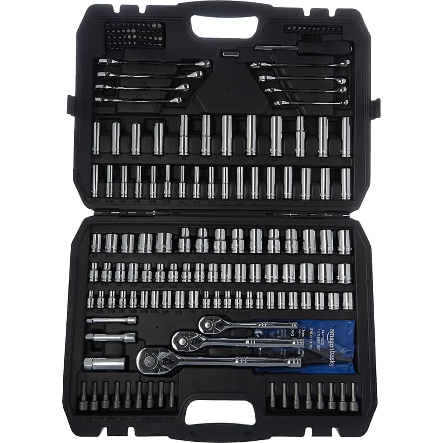 AmazonBasics 201-Piece Mechanics Tool Kit for $73