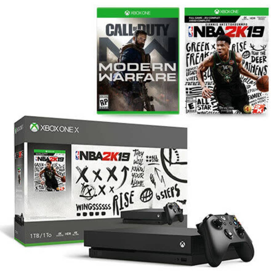 Microsoft Xbox One X 1TB NBA 2K19 Console Bundle for $290