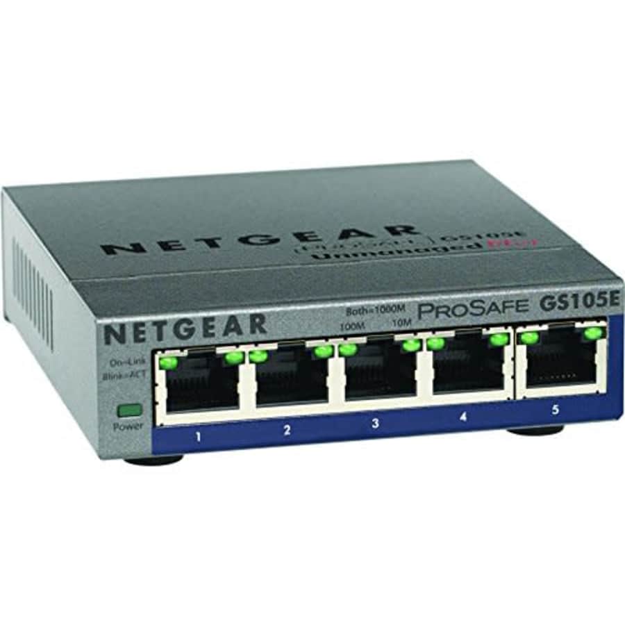 Netgear GS105E-200NAS PROSAFE PLUS 5 PORT GIGABIT SWITCH for $60