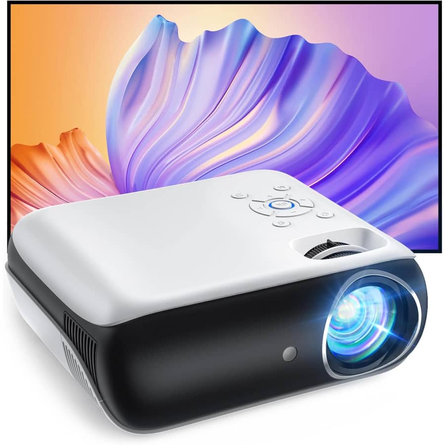 1080p Bluetooth Projector with 100" Screen for $80 1080p Bluetooth Projector with 100" Screen for $80