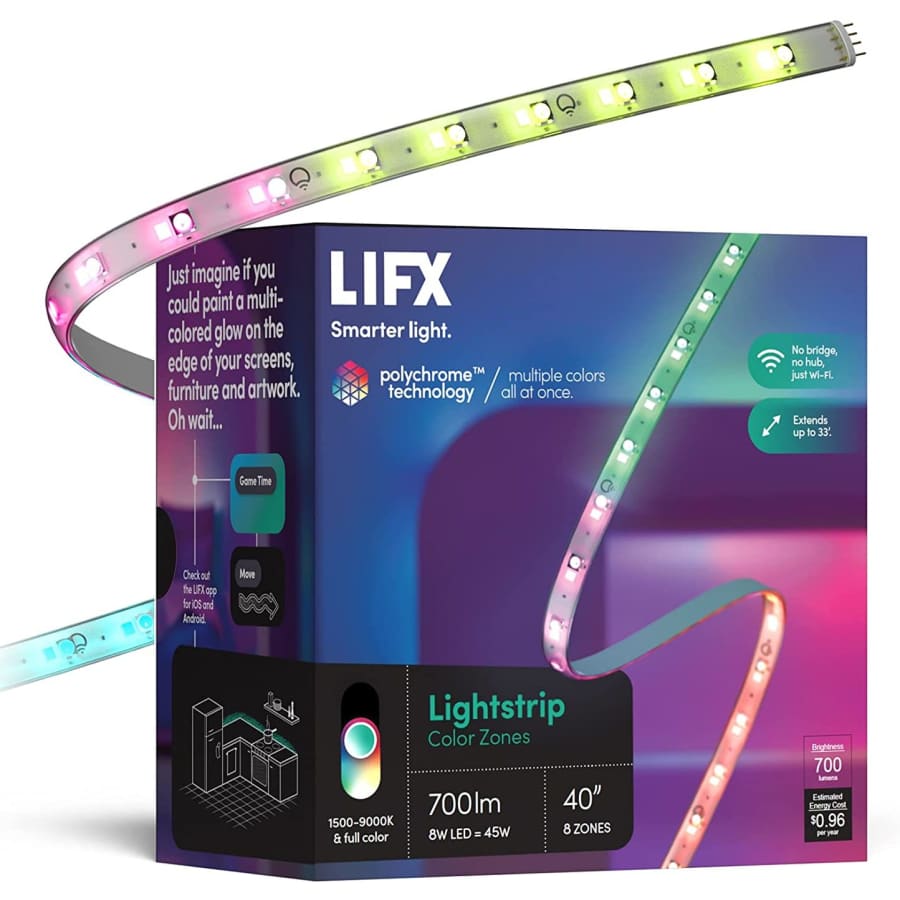 LIFX Lightstrip Color Zones 40" LED Strip Light for $53 LIFX Lightstrip Color Zones 40" LED Strip Light for $53