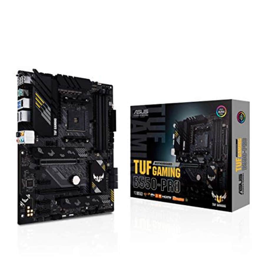 ASUS TUF Gaming B550-PRO AMD AM4(Ryzen 5000/3000) ATX Gaming Motherboard (PCIe 4.0,12+2 Power for $200