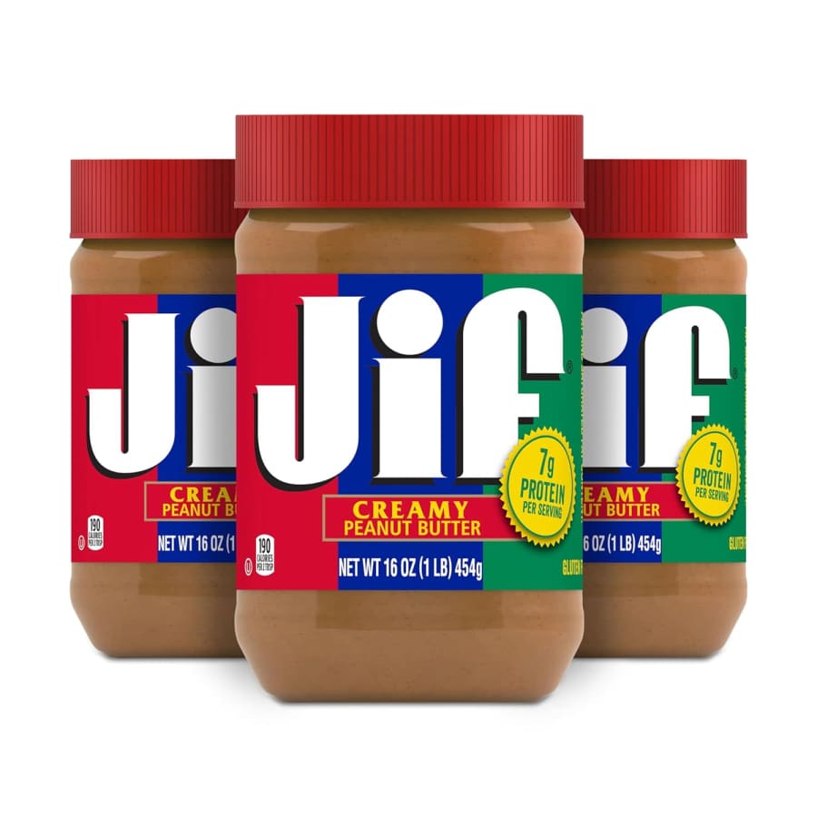 Jif Creamy Peanut Butter 16-oz. Jar 3-Pack for $6.55 via Sub & Save Jif Creamy Peanut Butter 16-oz. Jar 3-Pack for $6.55 via Sub & Save