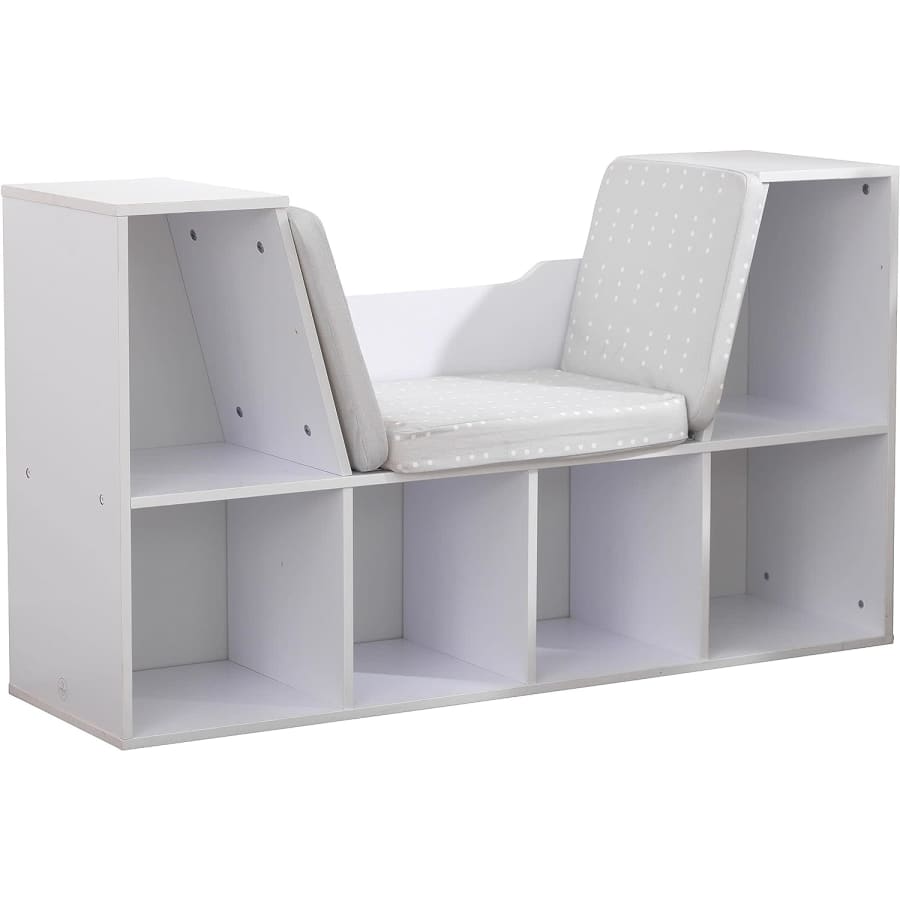 KidKraft Wooden Bookcase with Reading Nook w/ Cushion for $57
