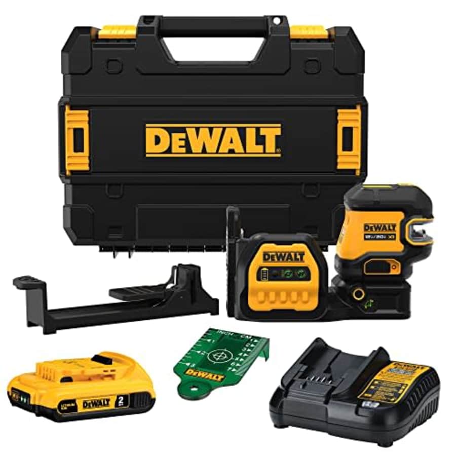 DEWALT 20V/12V MAX Laser Level Kit, 2-Spot Laser, Green (DCLE34220G) for $333