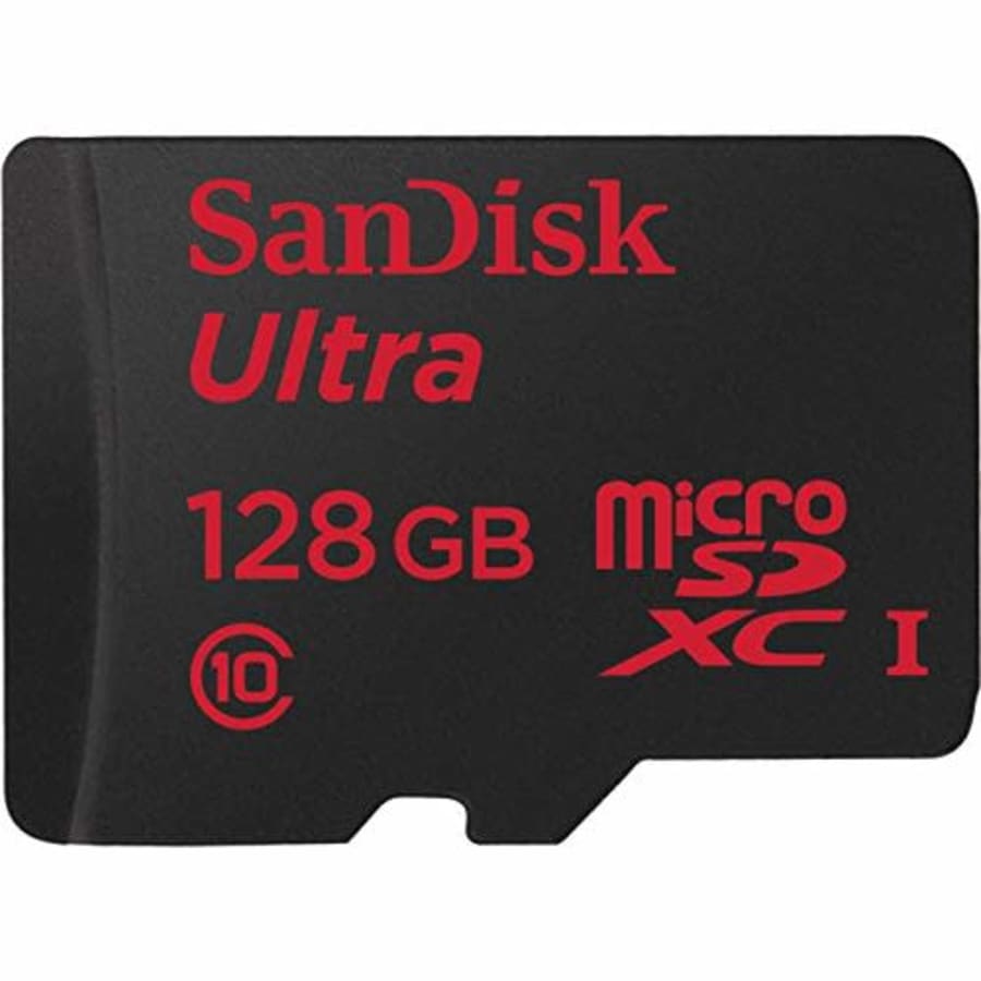 SanDisk Ultra Plus microSDHC Memory Card, 128GB for $22
