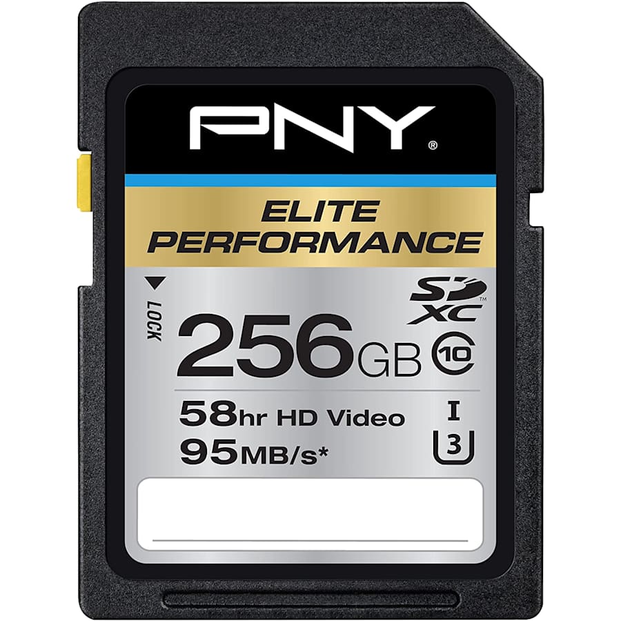PNY Elite Performance P-SDX256U395-GE 256GB Class 10 SDXC memory card for $31 w/ Prime PNY Elite Performance P-SDX256U395-GE 256GB Class 10 SDXC memory card for $31 w/ Prime