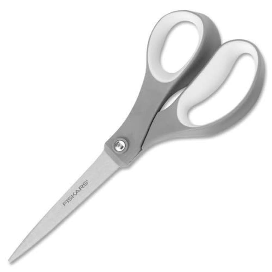 Fiskars Softgrip 8" Stainless Steel Straight Scissors for $4