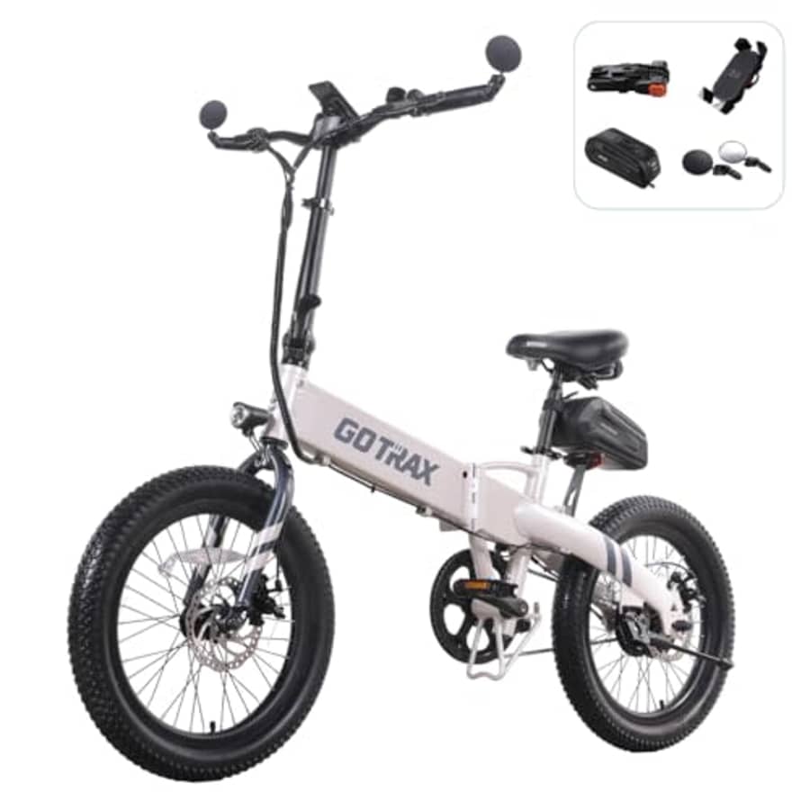 Gotrax F1V2 20" Electric Bike, Max Range 50 Miles & 20Mph Power by 350W, LCD Display & 5 for $719