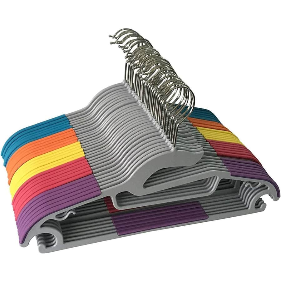 Jeronic Non-Slip Plastic Clothes Hangers 30-Pack for $29 Jeronic Non-Slip Plastic Clothes Hangers 30-Pack for $29