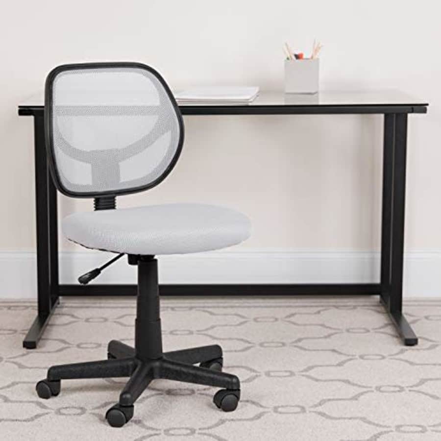 Flash Furniture Low Back White Mesh Swivel Task Office Chair for $94 Flash Furniture Low Back White Mesh Swivel Task Office Chair for $94