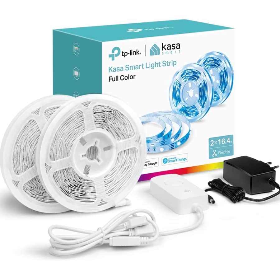 TP-Link Kasa Smart 32.8-Foot Multicolor LED Light Strip: $22