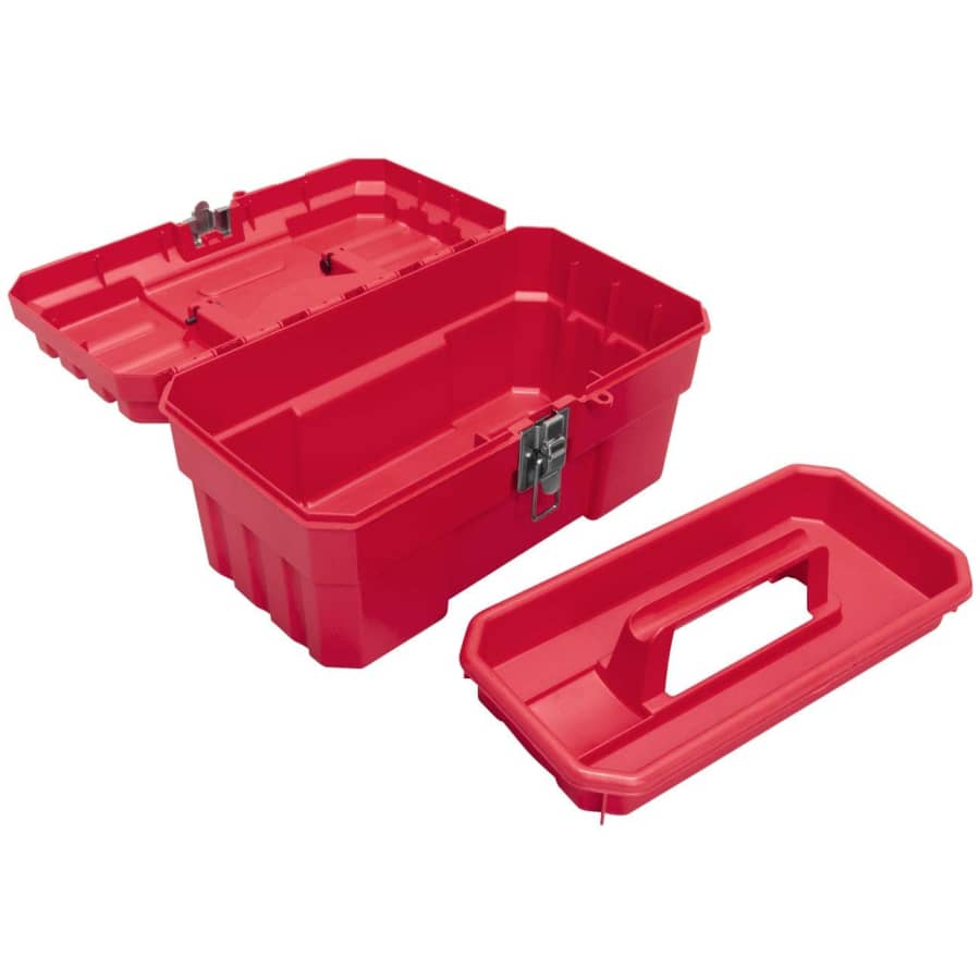 Akro-Mils ProBox 14" Plastic Toolbox w/ Removable Tray for $25
