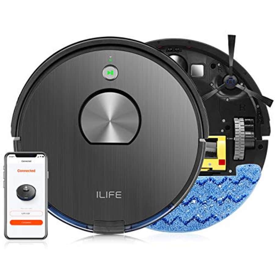 ILIFE A10 Mopping Robot Vacuum, 2-in-1 Robot Vacuum and Mop, Lidar Navigation and Mapping, 2000Pa for $250