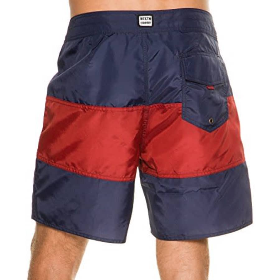 Brixton Men's Bering Trunk, Washed Navy/Brick, 38 for $12 Brixton Men's Bering Trunk, Washed Navy/Brick, 38 for $12