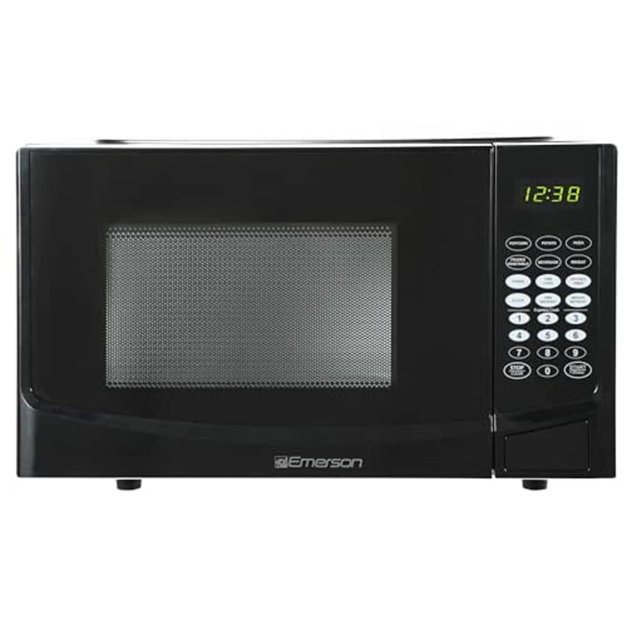 Emerson MW9255B Countertop Microwave Oven, 6 Pre-Programmed Settings, Removable Glass Turntable and for $104