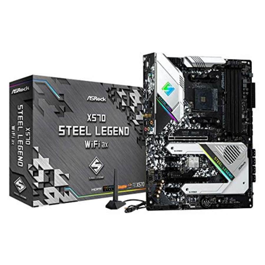 ASRock X570 Steel Legend WiFi AX AM4 AMD X570 SATA 6GB/S ATX AMD Motherboard for $157