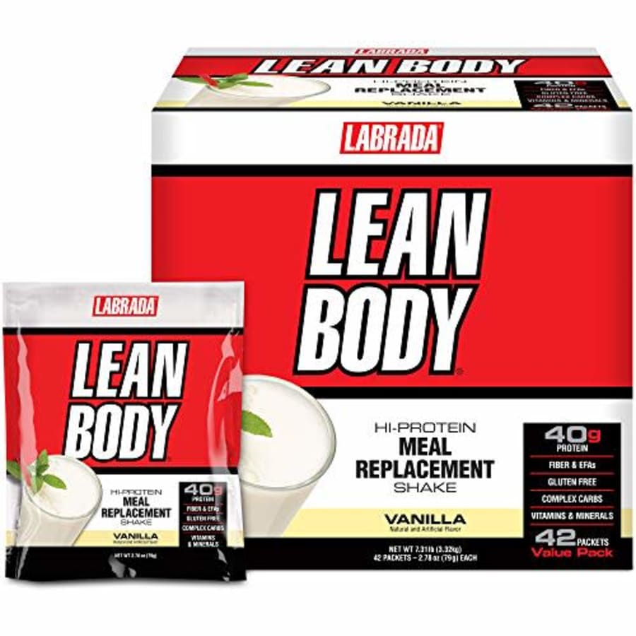 Labrada Nutrition Labrada Lean Body MRP All-In-One Vanilla Meal Replacement Shake, 40g Protein, Whey Blend, 8g for $123