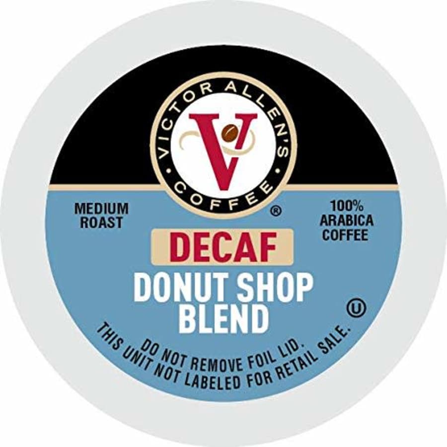 Victor Allen's Coffee Decaf Donut Shop, Medium Roast, 80 Count Single Serve Coffee Pods for Keurig for $35