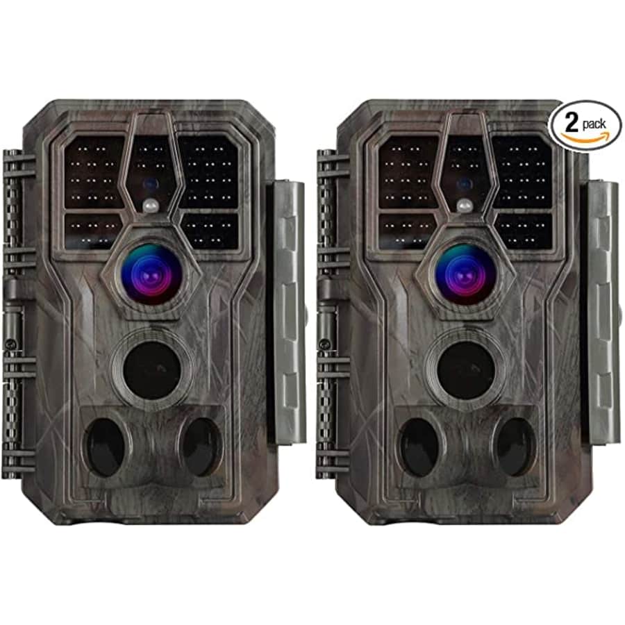 Agitato 24MP Trail Game Camera 2-Pack for $130