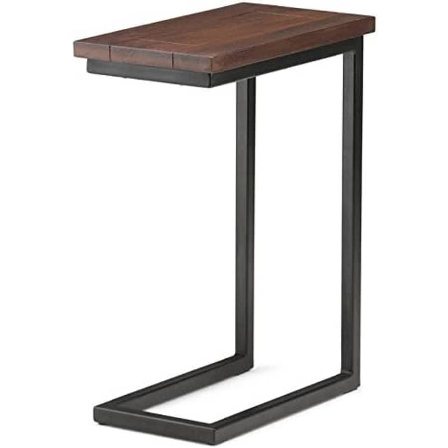 Simpli Home Skyler Solid Wood 18" C Side Table for $95 Simpli Home Skyler Solid Wood 18" C Side Table for $95