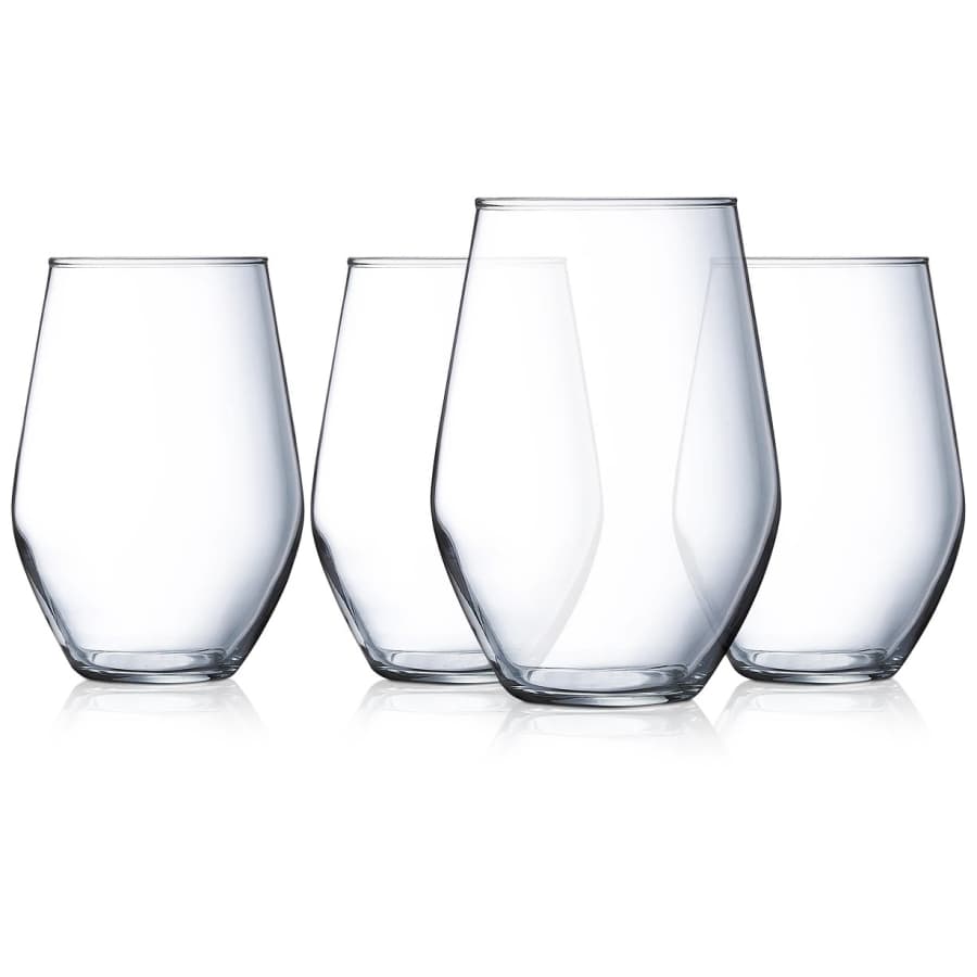Luminarc Concerto 19-oz. Stemless Wine Glasses 4-Pack for $5