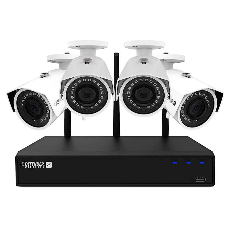 Defender 2K Wireless 4-Channel 1TB Security System w/ 4 Cameras for $180 Defender 2K Wireless 4-Channel 1TB Security System w/ 4 Cameras for $180