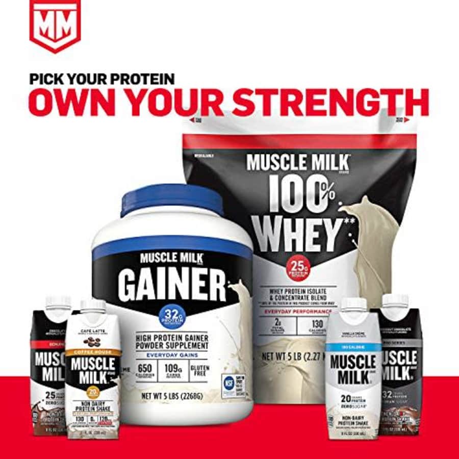 Muscle Milk Genuine Protein Powder, Banana Crme, 32g Protein, 2.47 Pound, 16 Servings for $43 Muscle Milk Genuine Protein Powder, Banana Crme, 32g Protein, 2.47 Pound, 16 Servings for $43