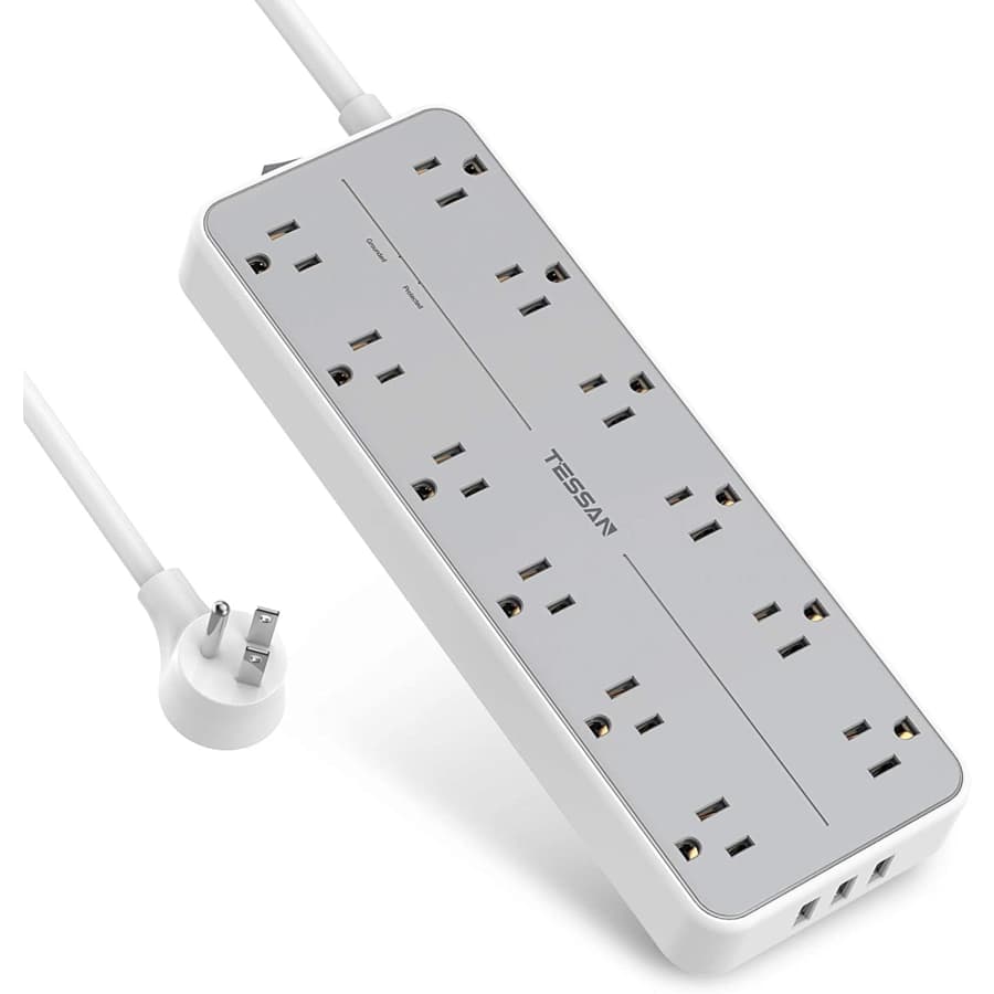 Tessan 12-Outlet Surge Protector Power Strip for $13 Tessan 12-Outlet Surge Protector Power Strip for $13